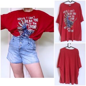 4/$25 Freedom Eagle Graphic Novelty Tee Size 3XL